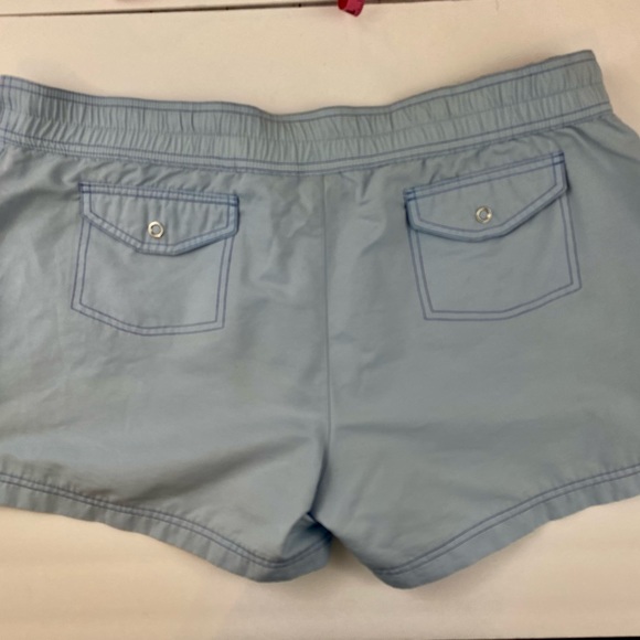 Nike Shorts. Swim Shorts for Women. Blue. Measurements in Photos. Athletic. - Picture 4 of 9